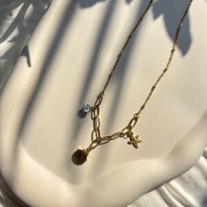 Golden Coast Charm Necklace