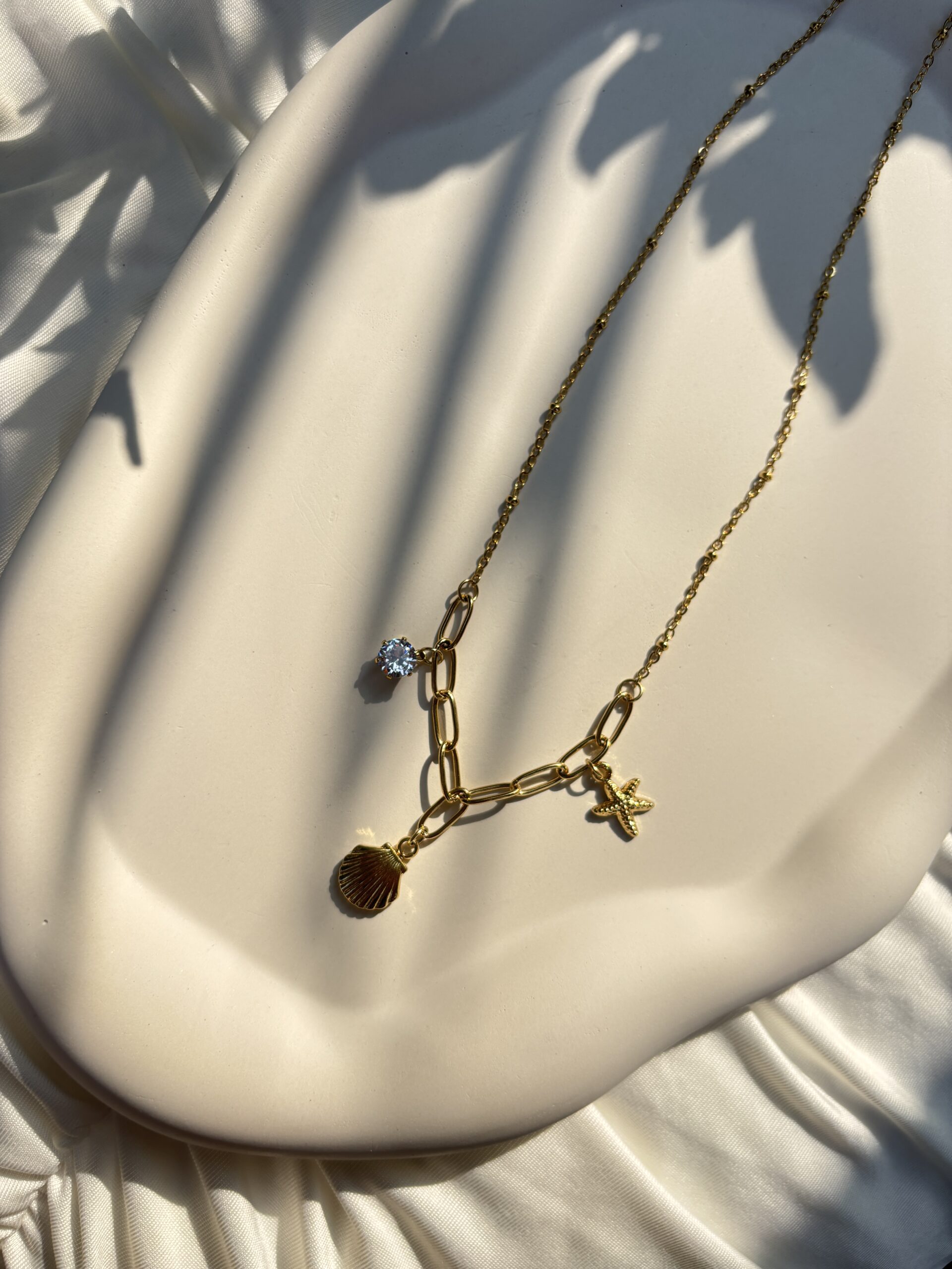 Golden Coast Charm Necklace