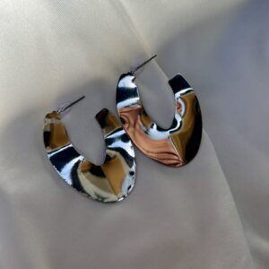 Lustrous Loop Statement Earrings