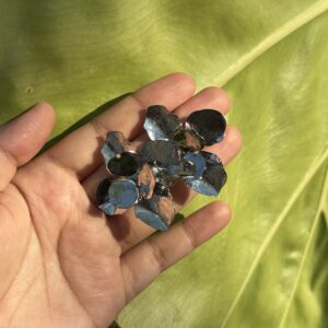 Midnight Bloom Metallic Floral Brooch