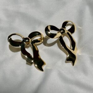 Elegant Bow-Shaped Drop Earrings