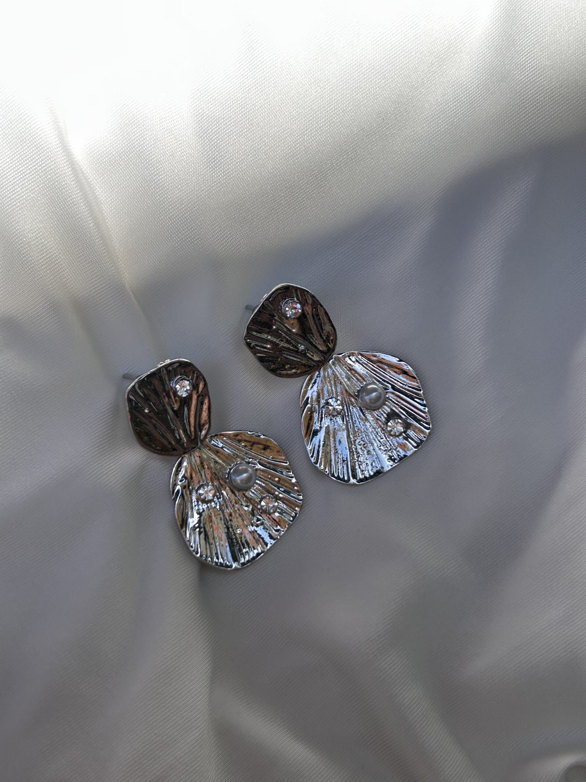 Ocean Petal Drop Earrings