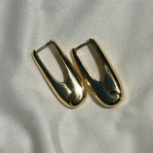 Bold Safety Pin Hoop Earrings