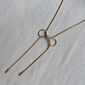 Elegant Adjustable Bow Necklace
