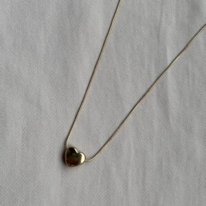 Classic Gold Heart Pendant Necklace