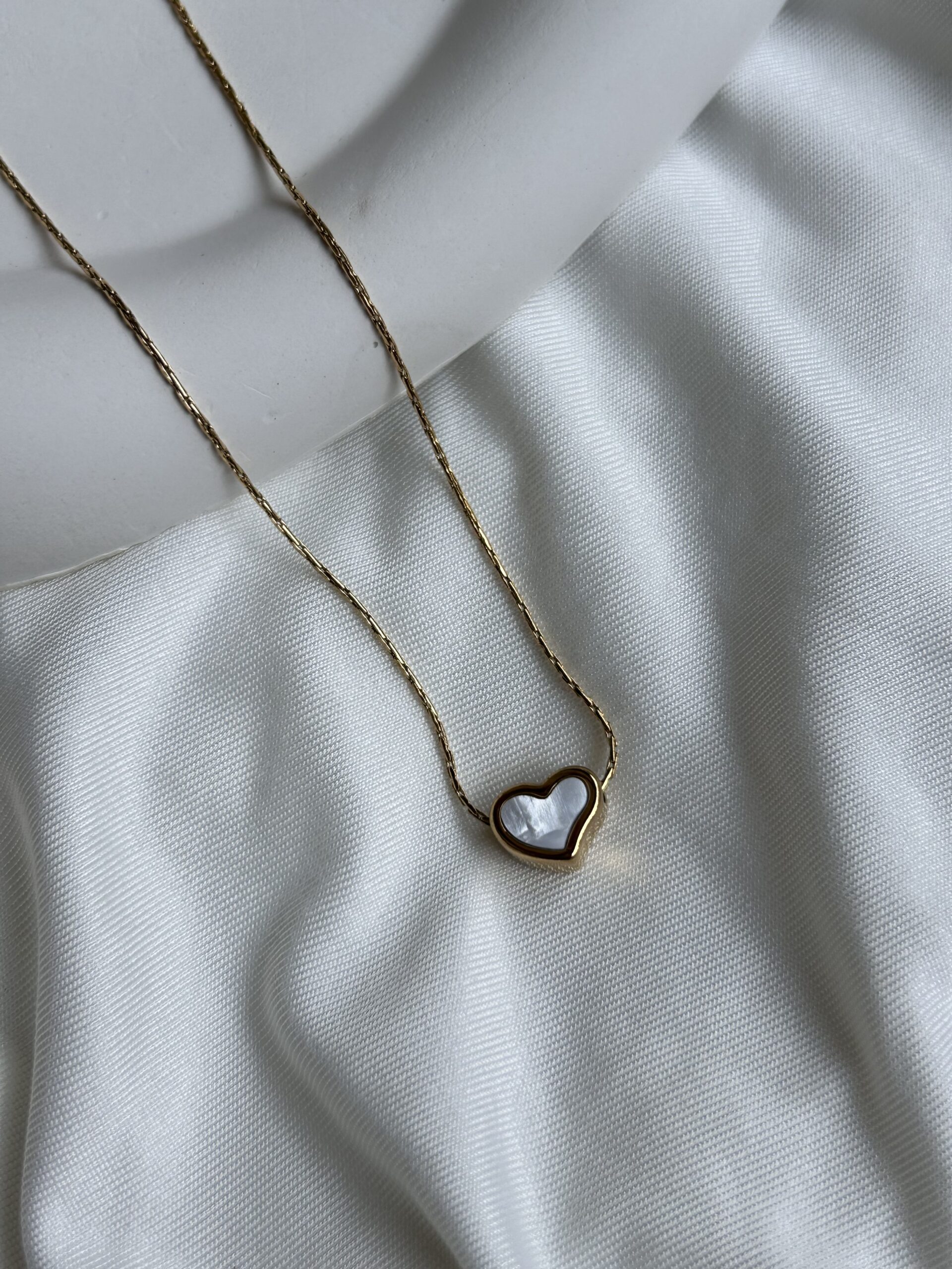 Mother of Pearl Heart Necklace